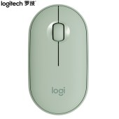 罗技（Logitech）Pebble鹅卵石 鼠标 无线蓝牙鼠标 办公鼠标 静音鼠标  便携鼠标 对称鼠标 薄荷绿