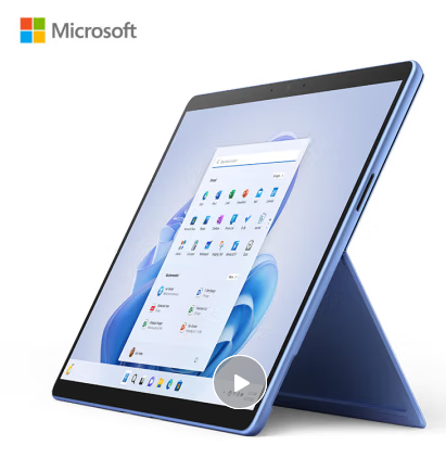 微软Surface Pro 9 商用版 12代i7 16G+512G 13英寸 亮铂金 二合一平板电脑 Win11 Pro WiFi版